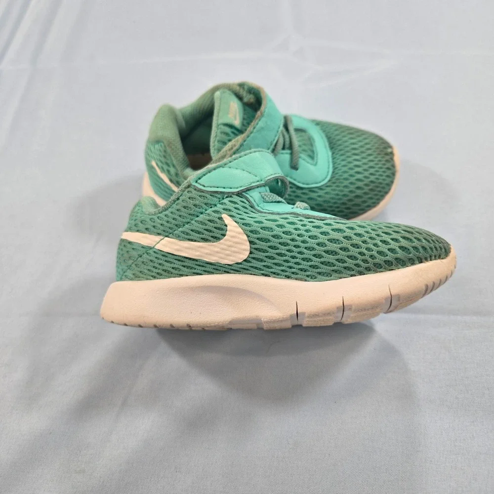 Nike Tanjun TD Toddler Hyper Turquoise White Sneakers 818386-301 Size 6C
